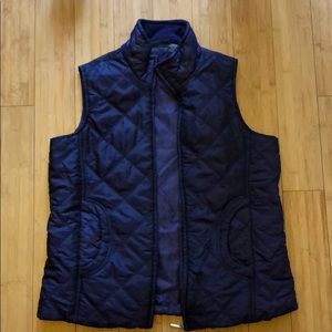 Purple puffy vest